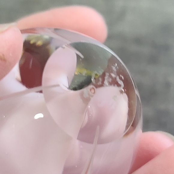 Vintage Glass Eye Studio Orchid paperweight - Picture 6 of 9